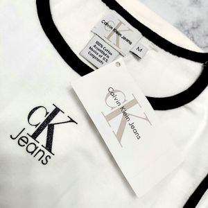 CALVIN KLEIN Juniors Sleeveles Tank Cami Crop Top Shirt with Ringer